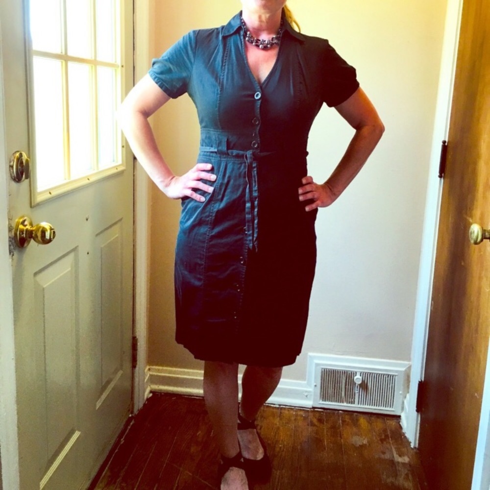The Limited women’s button up little black dress